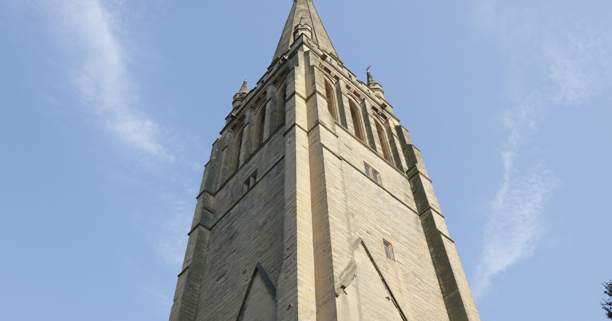 An Image of St. Stephen's Tower, shot from below